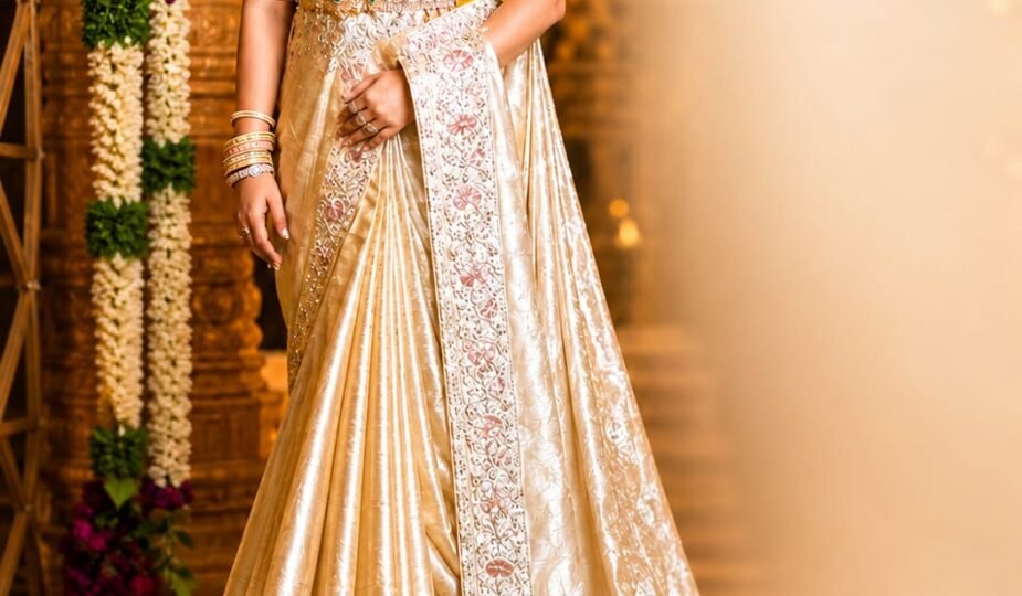Buy 100% Pure Kanchi Tissue Silk Online 7 Special wedding pure kanchipattu silver jari Buy 100% Pure Kanchi Tissue Silk Online