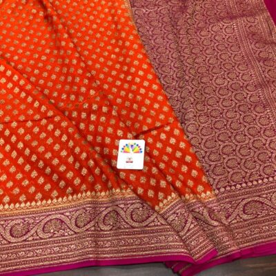 Banaras Handloom Georgette Saree