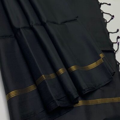Pure plain soft silk sarees