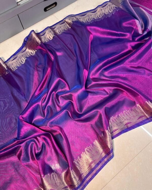 Beautiful Banarasi Tissue Daybal Soft Silk Saree