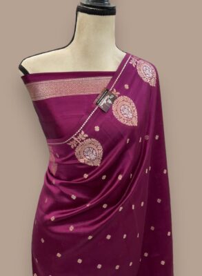 Banarasi Semi Kataan Daybal Soft Silk Saree