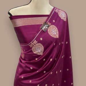 Banarasi Semi Kataan Daybal Soft Silk Saree