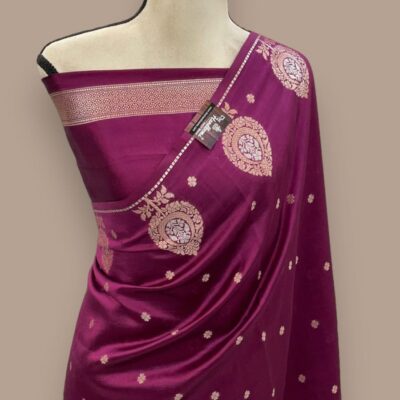 Banarasi Semi Kataan Daybal Soft Silk Saree