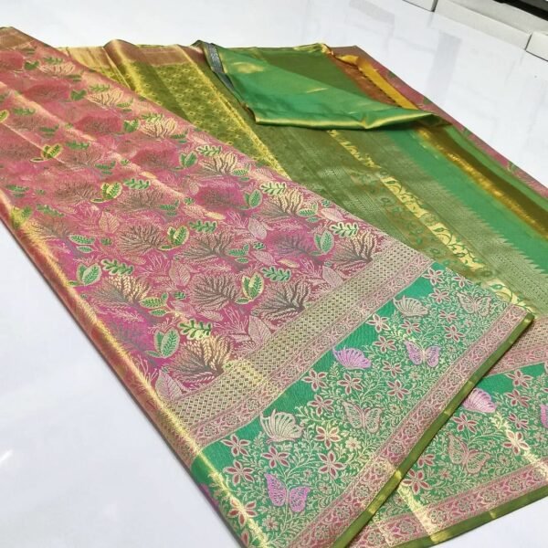 Exclusive wedding collection pure kanchipattu resham
