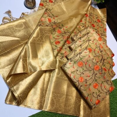 Banarasi beautiful very soft light weight tissue silk