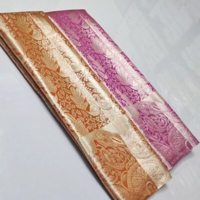Pure kanchipattu handwoven tissue jari