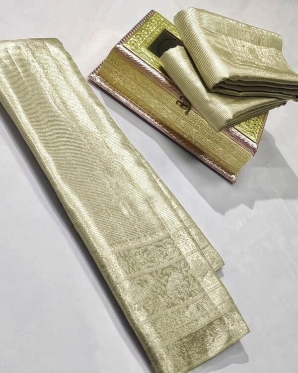 Special Party wear pure kanchipattu tissue