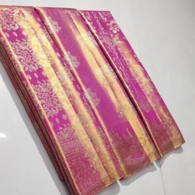 Pure kanchipattu pastle ones tissue floral jari