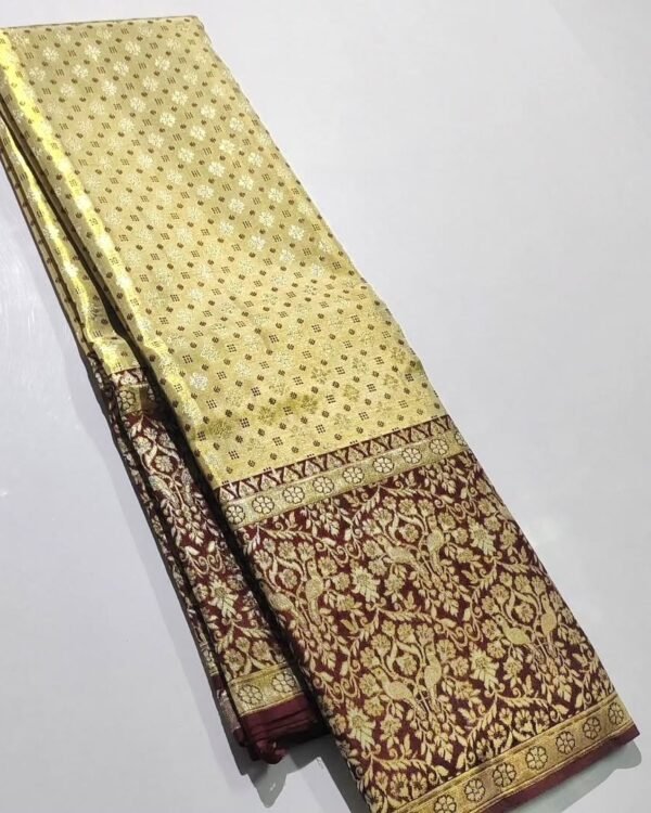 Bridal wear pure kanchipuram tissue