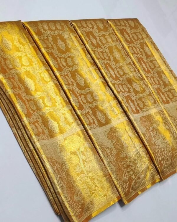Exclusive wedding collection pure kanchipattu tissue