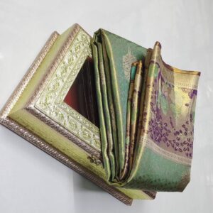 Pure kanchipattu tissue floral Meena brocade