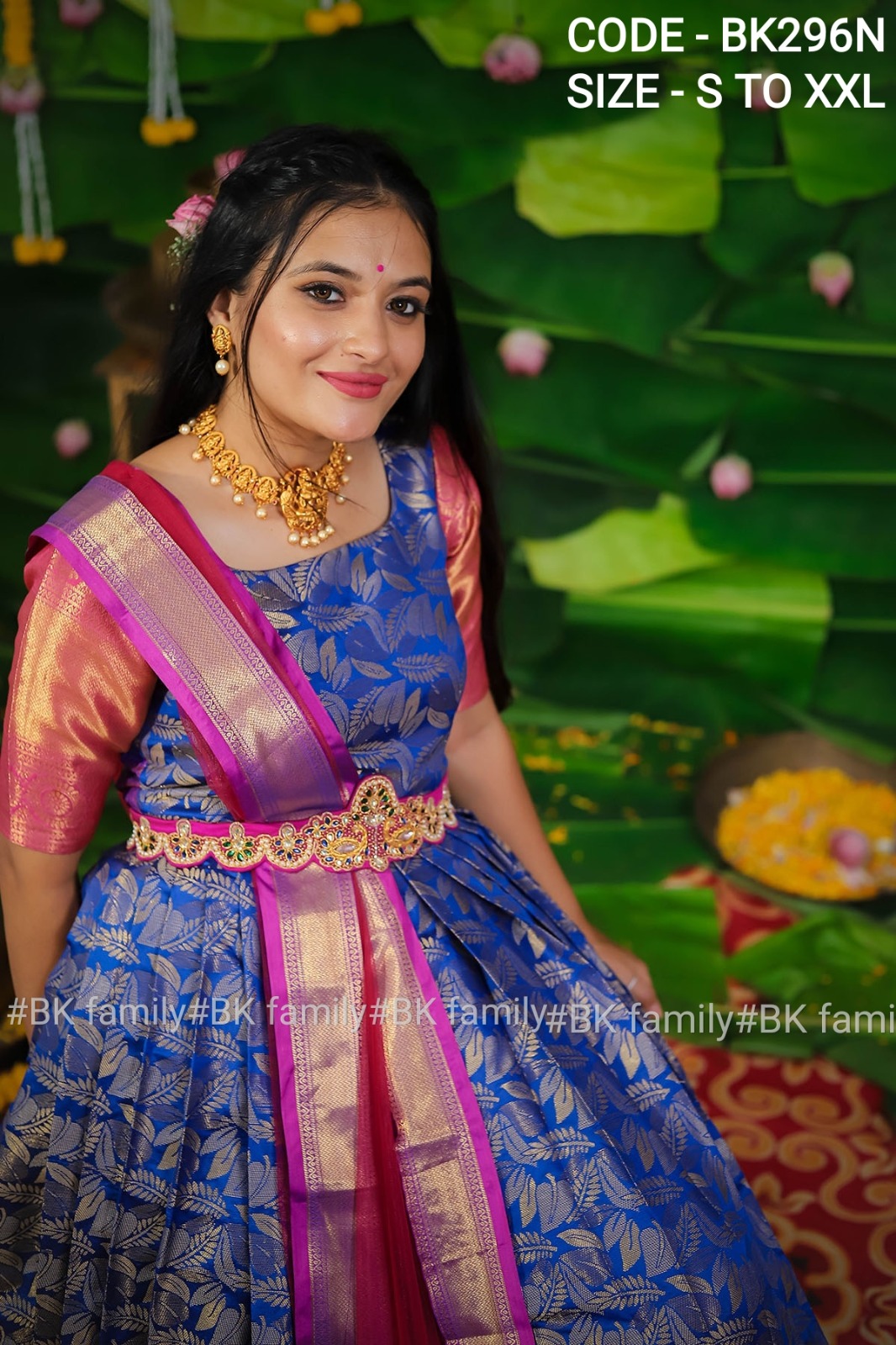 Pretty Girl in Half Saree - Indian Dresses