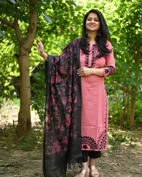 Handloom cotton kurta pant