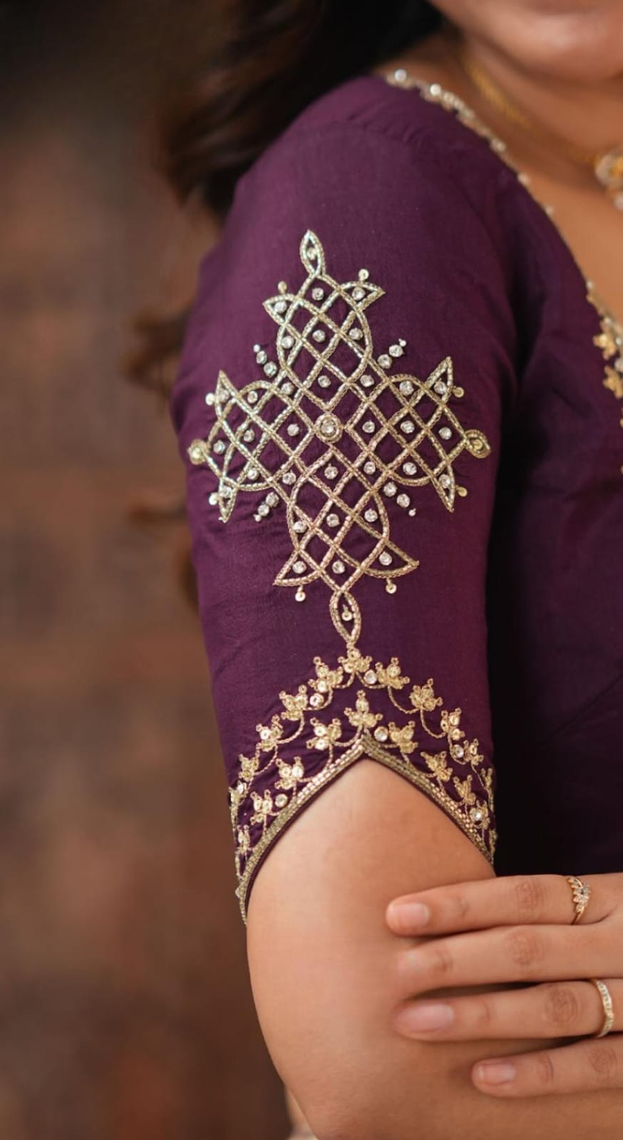 Rich Wine Lehenga Set 4 Rich Wine Lehenga Set - Image 4