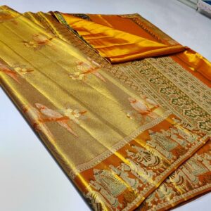 Exclusive wedding collection pure kanchipattu tissue