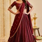 Regal Wine Maroon Viscose Dola Lehenga SetWhatsApp Image 2025 09 03 at 12.27.44 AM