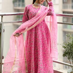 Pure hand block Kota Doria