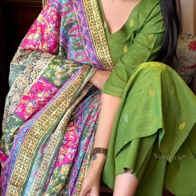 Muslin digital printed kurti