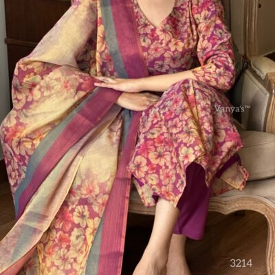 Tissue Chanderi kurti