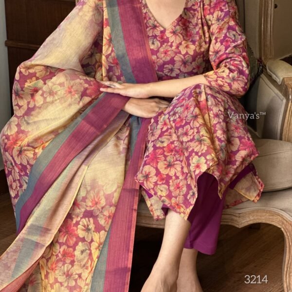 Tissue Chanderi kurti