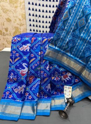 Ikkat silk sarees