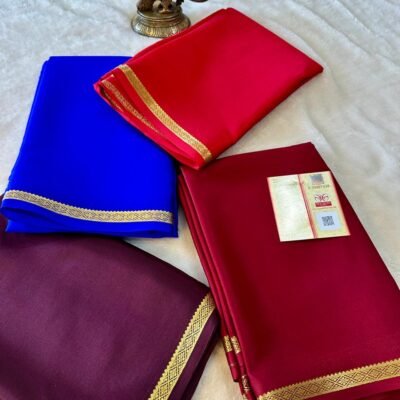 Exclusive Pure crepe Mysore silk sarees