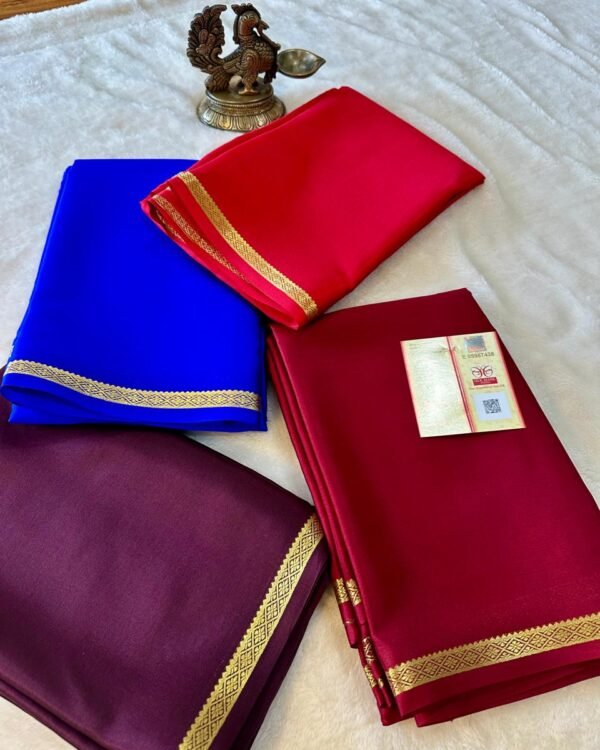 Exclusive Pure crepe Mysore silk sarees