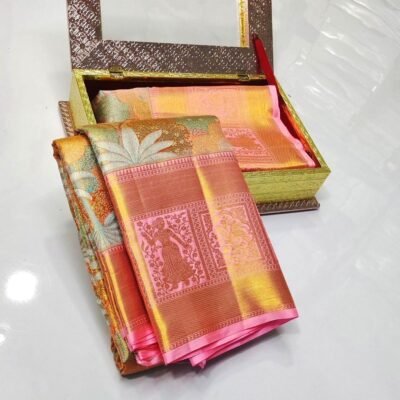 Pure kanchi pattu tissue 5d kuttu embose Brocade