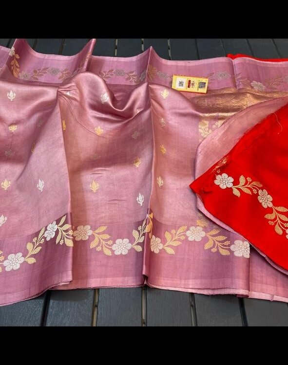 Pure Raw Mango Silk Sarees