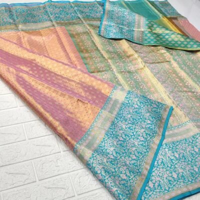 pure kanchipattu tissue Meenakari boarder