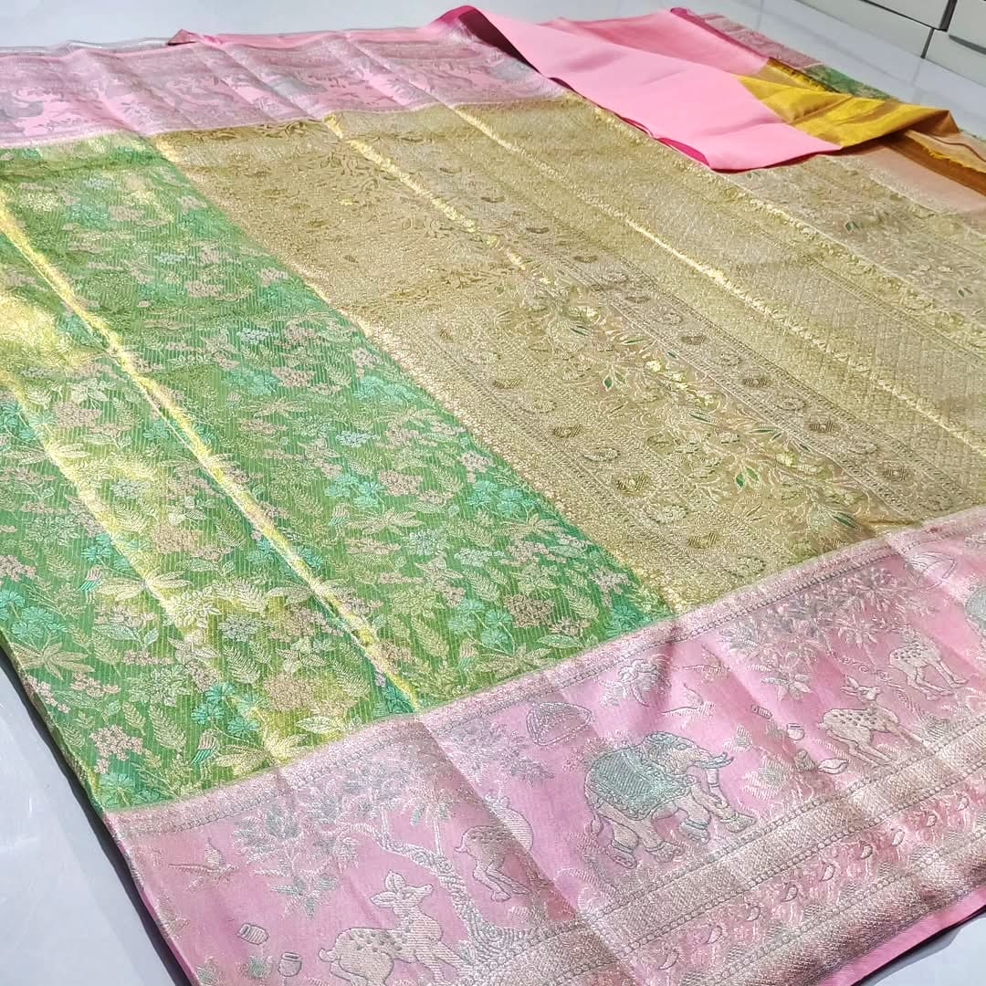 Pure kanchipattu resham warp 3 Pure kanchipattu resham warp - Image 3