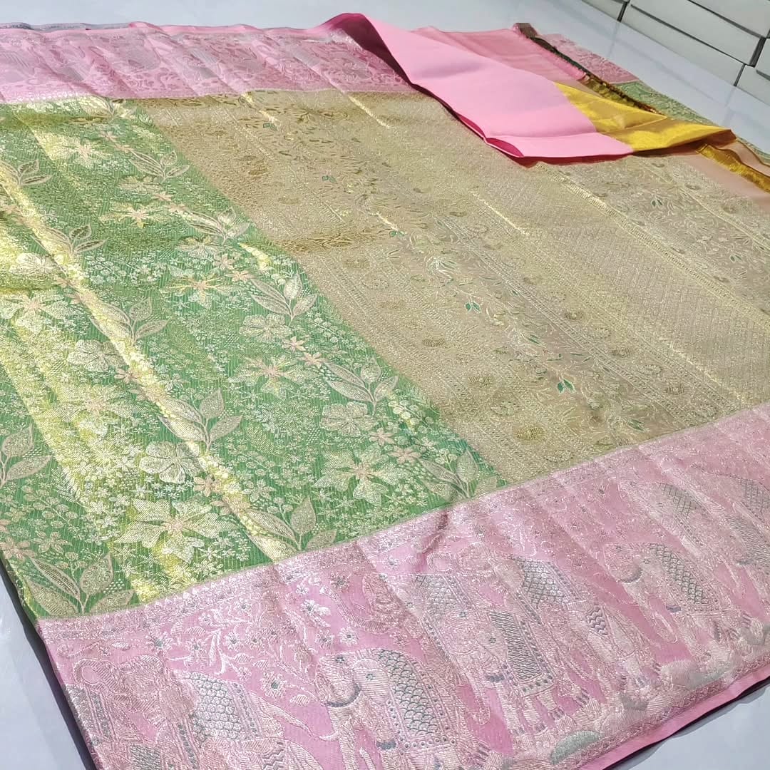 Pure kanchipattu resham warp 2 Pure kanchipattu resham warp - Image 2