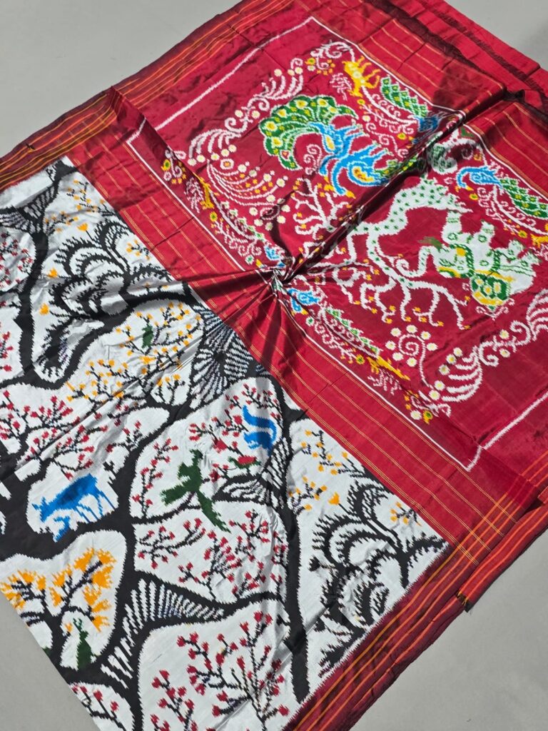 Special No 1 Ikkat Pattu Saree Marthas Design