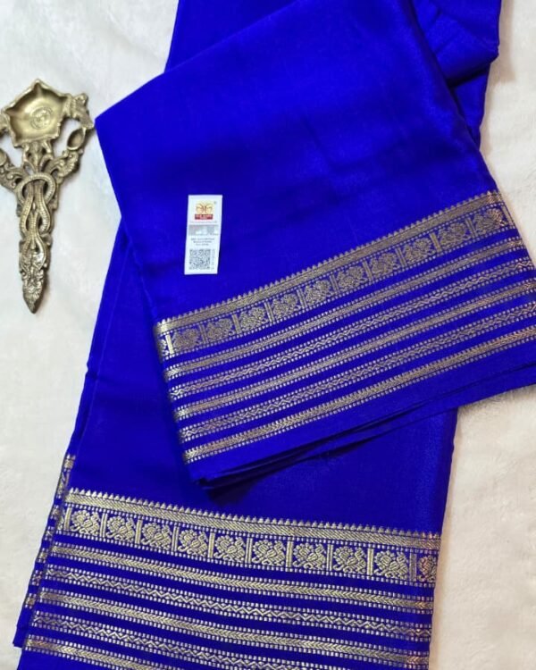 Pure crepe Mysore silk sarees