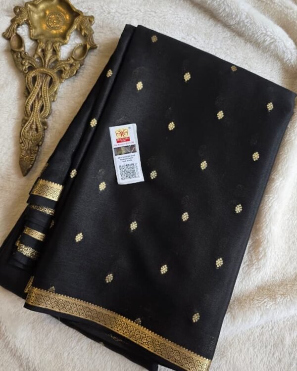 Pure crepe Mysore silk sarees