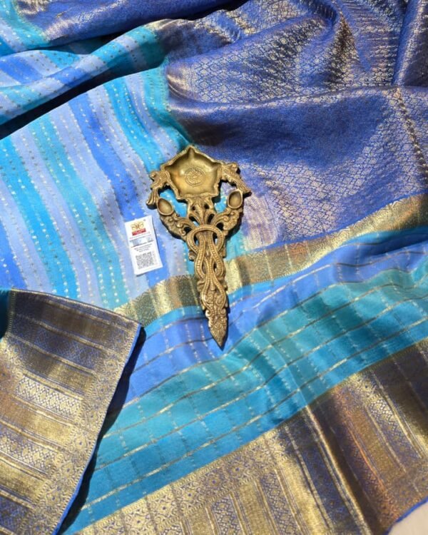 Pure crepe Mysore silk sarees