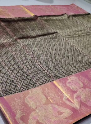 New Pure kanchipattu tissue kuttu handwoven jari warp sarees