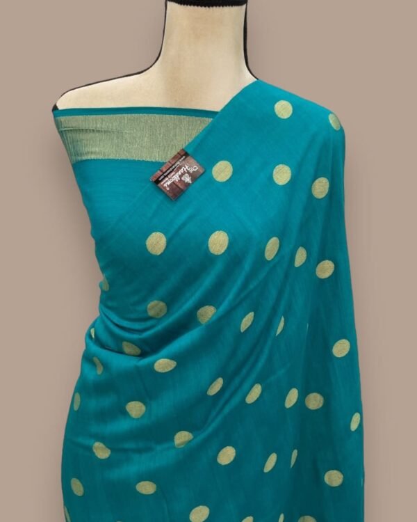 Banarasi handloom kora organza dyble saree