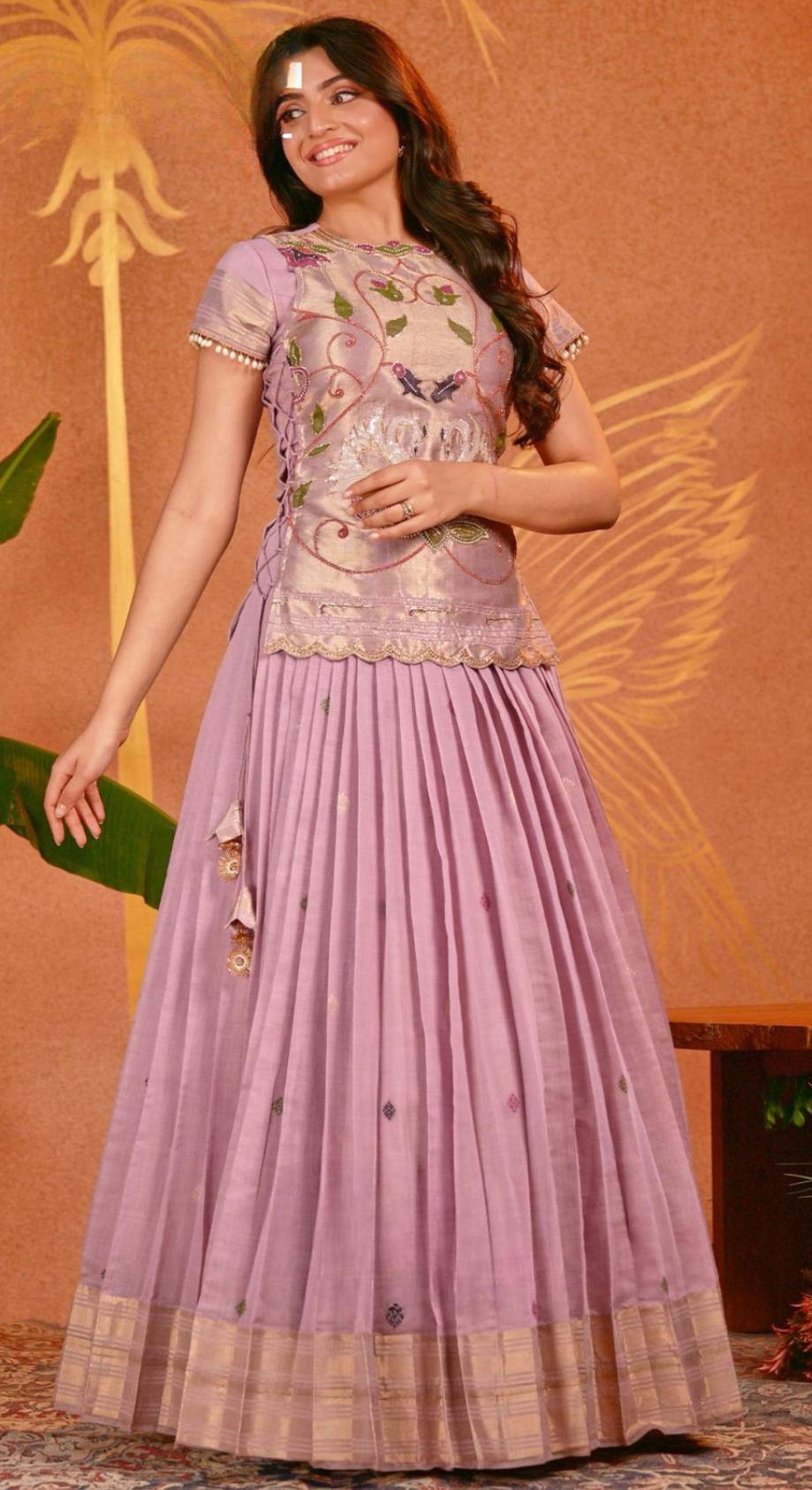 Kamakshi Pethani Cotton Silk Jacket Indo Western