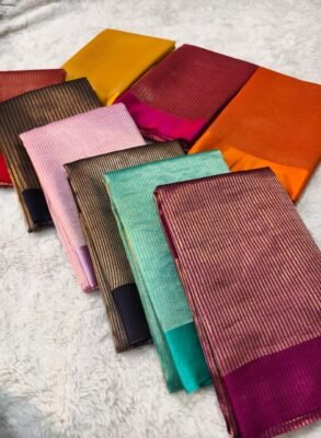 New Handloom pure banarasi silk by tissue