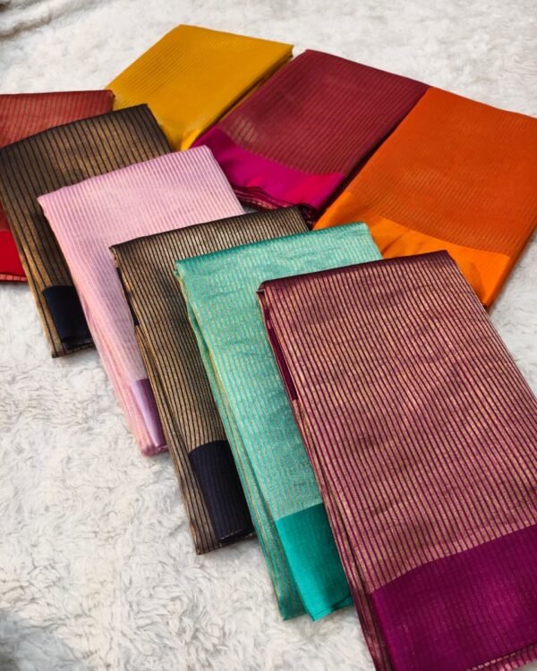 New Handloom pure banarasi silk by tissue