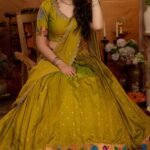 Paithani Silk Mustard Lehenga Set