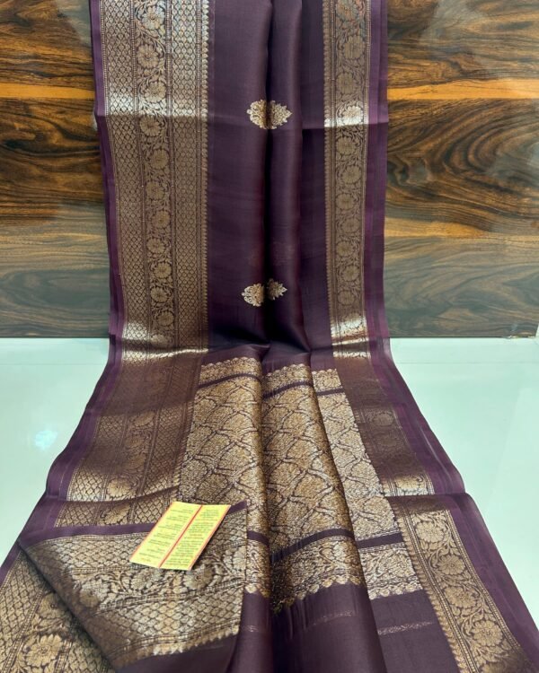 Pure Handloom Banarasi Kora Silk Saree