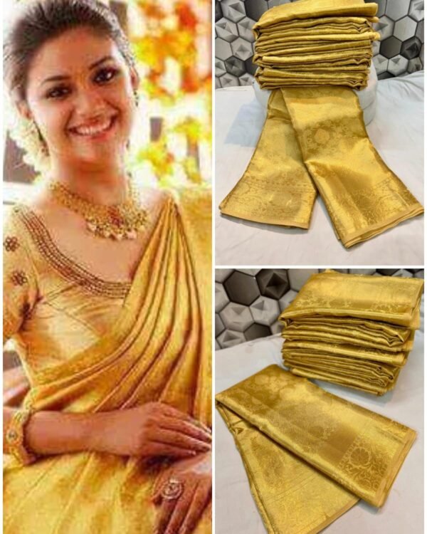 Banarasi Tissue tanchui silk soft saree- Semi