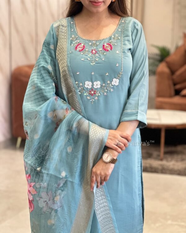 Pure roman silk kurti
