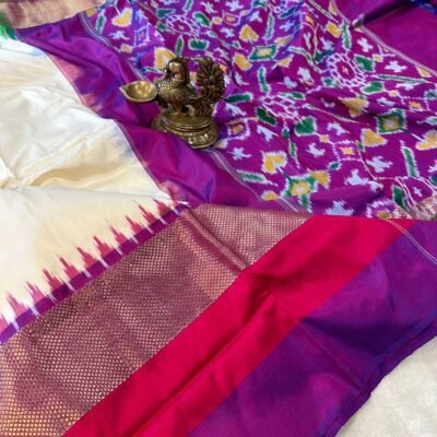 Ikkat Silk Saree For Traditional Festival