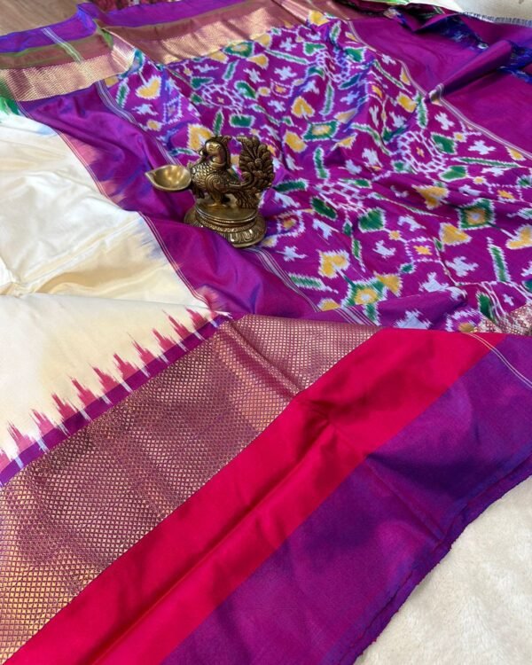 Ikkat Silk Saree For Traditional Festival