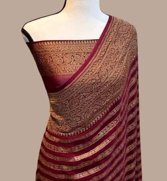 New Soft Georgette Silk Saree