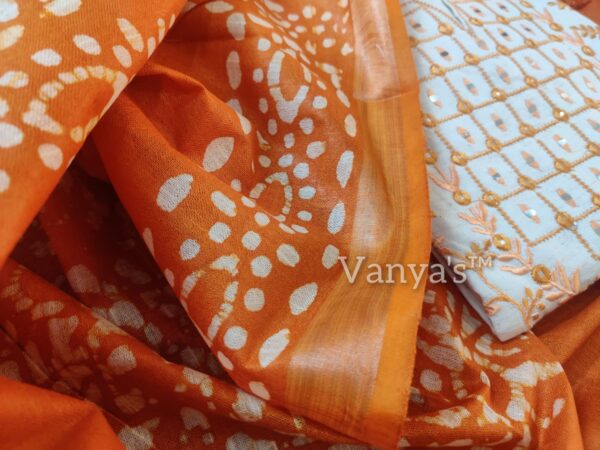 Pure handloom khadi cotton weaving based fabric kurta - Image 2