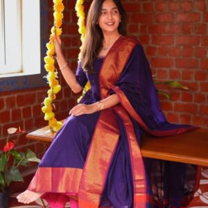 Meghna Anarkali (Dress) in Purple